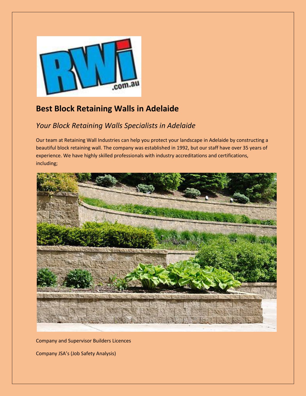 PPT - Best Block Retaining Walls in Adelaide PowerPoint Presentation ...