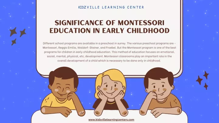 significance of montessori education in early