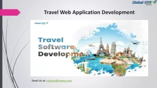 travel web application development