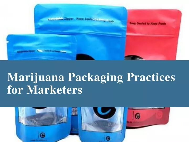 marijuana packaging practices for marketers