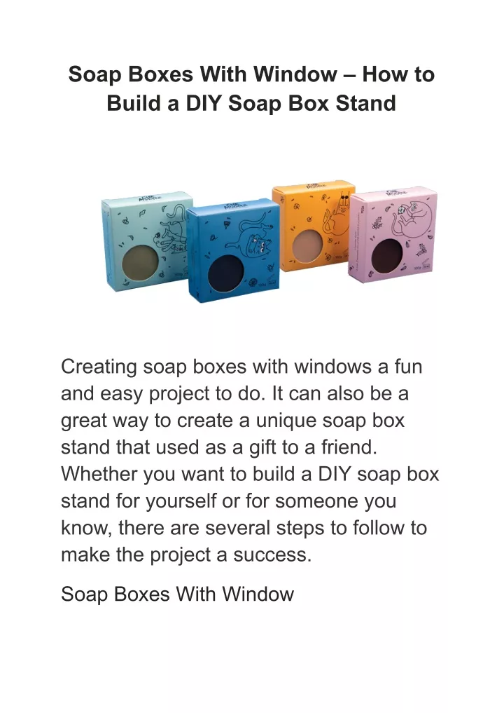 soap boxes with window how to build a diy soap