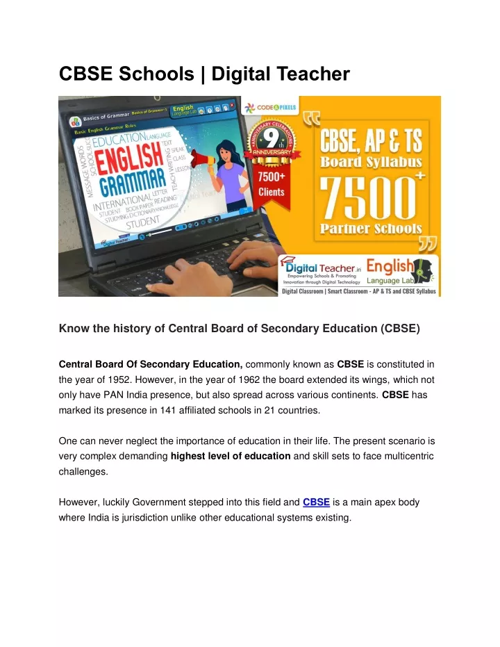 cbse schools digital teacher