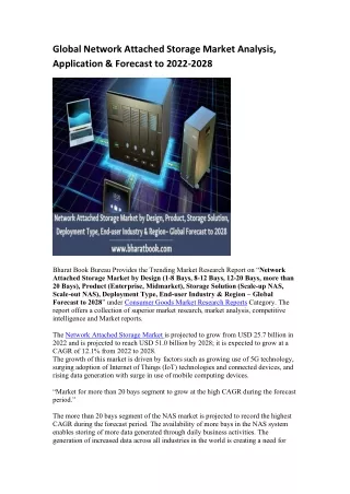 global network attached storage market analysis