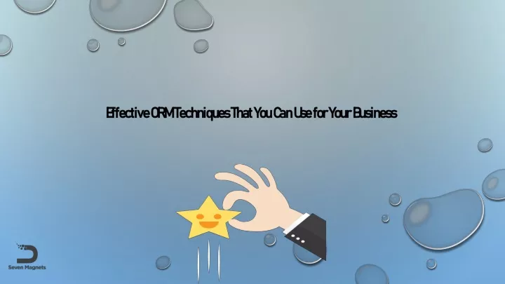 effective orm techniques that you can use for your business