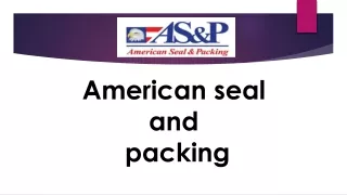Get the Best Gasket and Seal by us