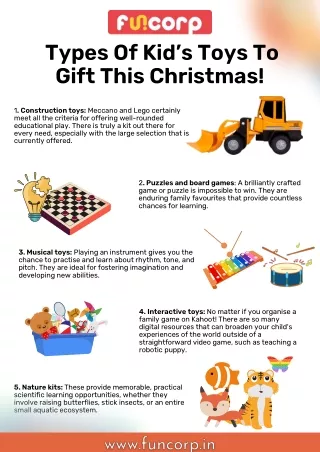 Types Of Kid’s Toys To Gift This Christmas!