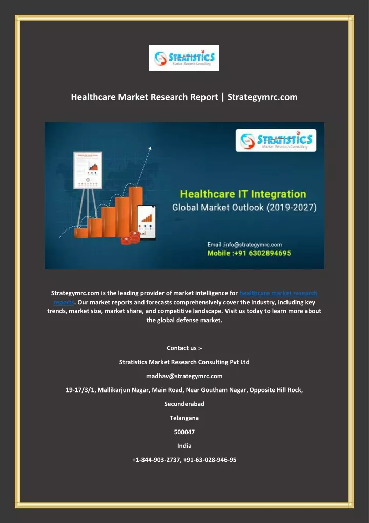 healthcare market research report strategymrc com