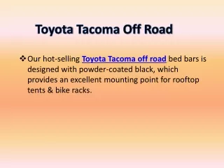 Toyota Tacoma Off Road