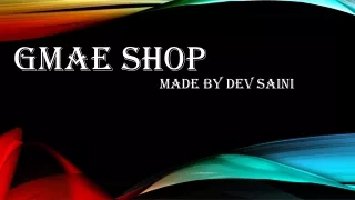 gmae shop