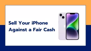 Sell Your iPhone Against a Fair Cash