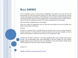 bulk sarms