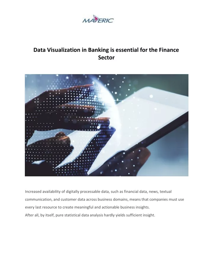 data visualization in banking is essential