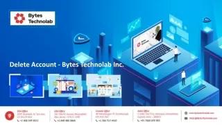 delete account bytes technolab inc