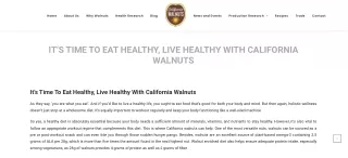 It’s time to eat healthy, live healthy with California walnuts - California Walnuts India