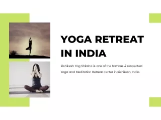 yoga retreat in india