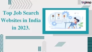 Top Job Search Websites in India in 2023