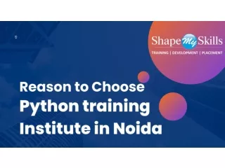 Reason to Choose Python training Institute in Noida
