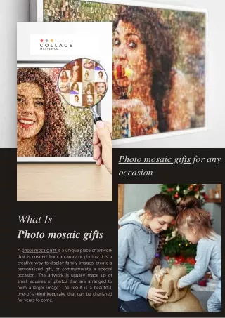 Buy Photo mosaic gifts for any occasion