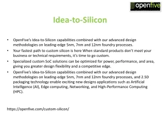 idea to silicon