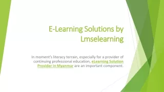 e learning solutions by lmselearning