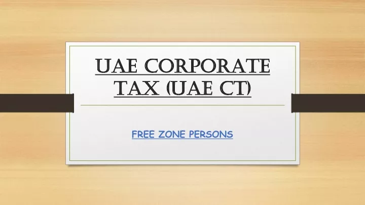 uae corporate tax uae ct