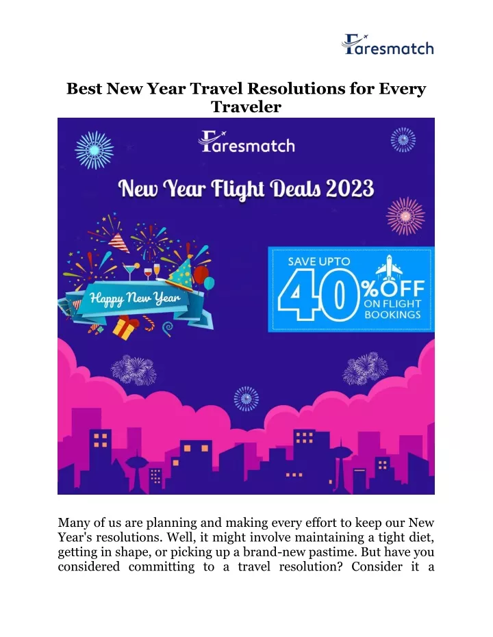 best new year travel resolutions for every