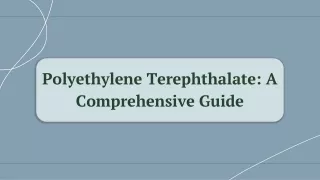 polyethylene terephthalate a comprehensive guide