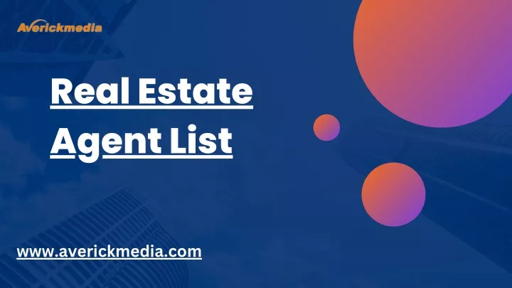 real estate agent list