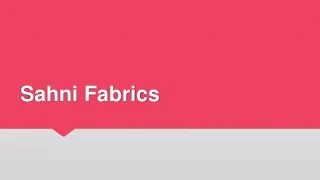 Want to Buy Cotton Fabric Online in India