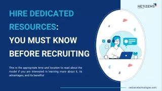 hire dedicated resources you must know before