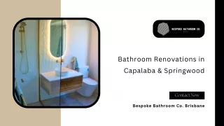 Bathroom Renovations in Capalaba & Springwood