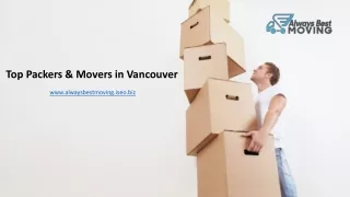 Top Packers & Movers in Vancouver