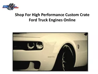 shop for high performance custom crate ford truck