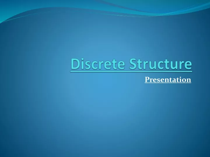 discrete structure