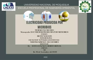 Bioelectricidad producida por microbios