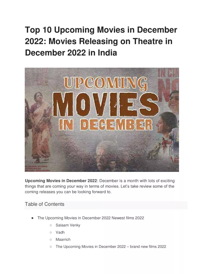 top 10 upcoming movies in december 2022 movies