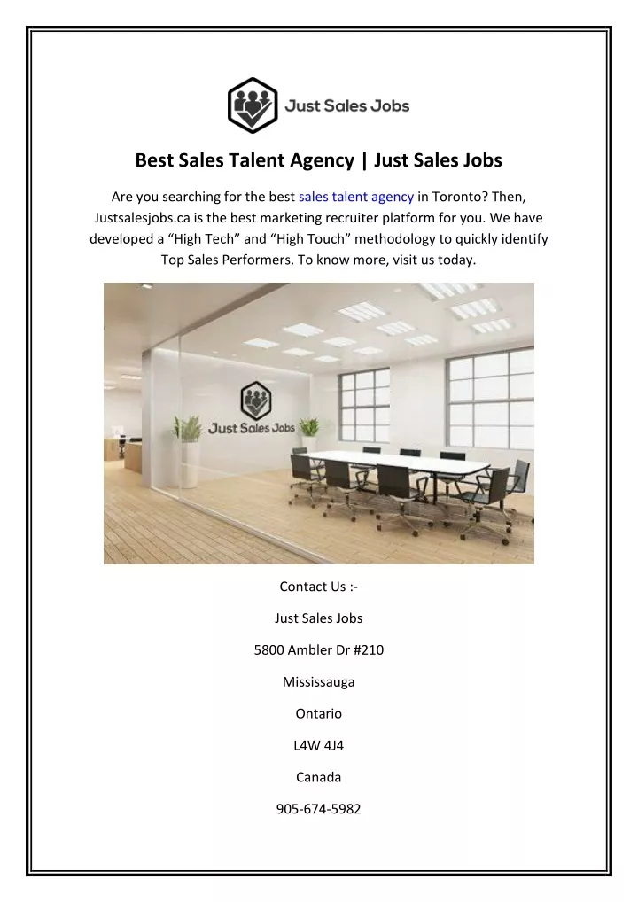 best sales talent agency just sales jobs