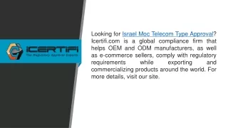 looking for israel moc telecom type approval