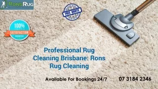 Rons Rug Cleaning Brisbane