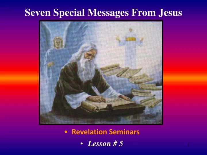 seven special messages from jesus