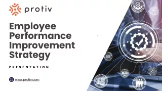 Employee Performance Improvement Strategy