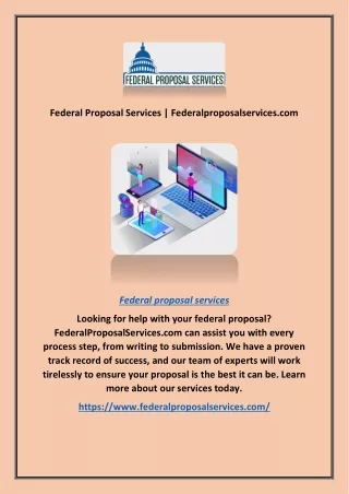 Federal Proposal Services | Federalproposalservices.com