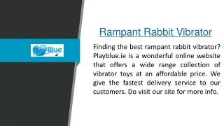 rampant rabbit vibrator