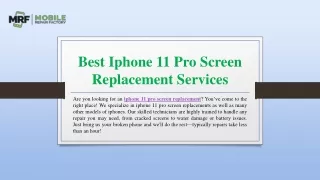 best iphone 11 pro screen replacement services