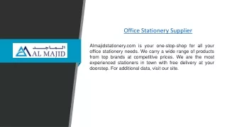 Office Stationery Supplier | Almajidstationery.com