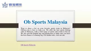 ob sports malaysia