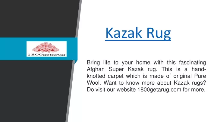 kazak rug