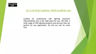 12v Led Strip Lighting  Hollywoodleds.com