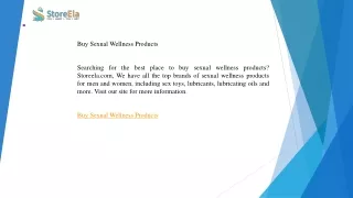 Buy Sexual Wellness Products  Storeela.com