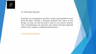 Vvs Moissanite Diamond  Peardedesign.com